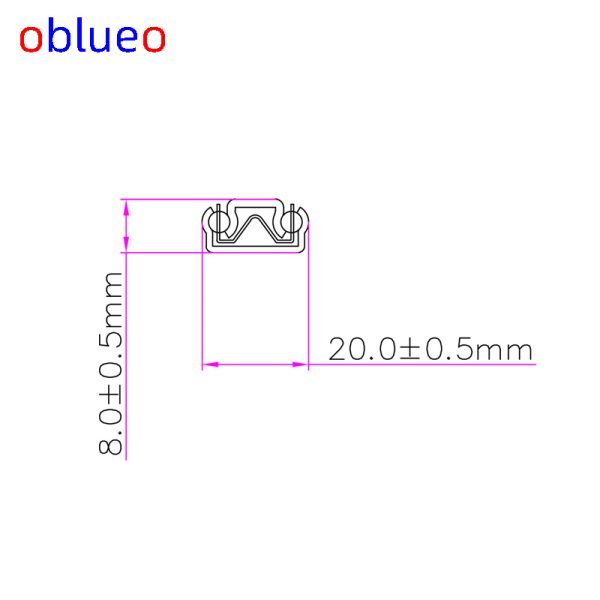 20mm width slide rail(Internal sliding style)-cold rolled steel - Image 3